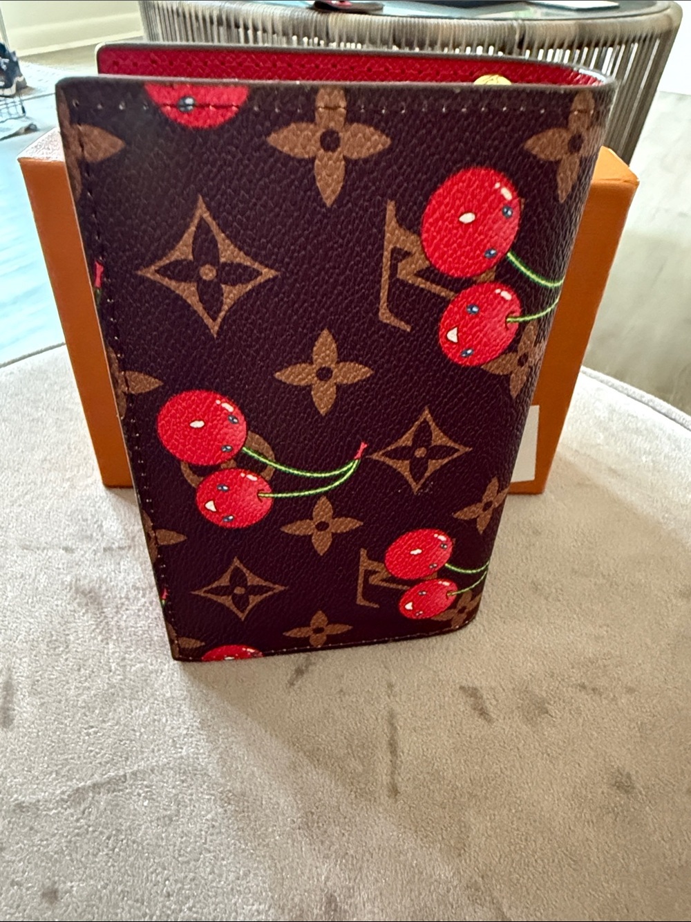 Louis Vuitton Brown Monogram Cherry Card Holder Wallet - Picture 6 of 13